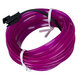82207 TUBE 360° Degree Διακοσμητική EL-Wire Neon Αυτοκινήτου Κορδόνι ΣΕΤ 3m 1W/3m 30lm/m 360° DC 12V με Βύσμα Αναπτήρα Αυτοκινήτου Αδιάβροχη IP68 Μωβ - 4