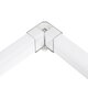 HEXON GLB-101-0094 Σύνδεσμος Γ 90° AC 220-240V IP20 - Διάφανο - Μ4.5 x Π4.5 x Υ4cm - 2