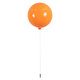 BALLOON 00650 Μοντέρνο Παιδικό Φωτιστικό Οροφής Μονόφωτο Πορτοκαλί Πλαστικό Μπάλα Φ30 x Υ33cm - 3