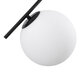 MONROE 00952 Μοντέρνο Κρεμαστό Φωτιστικό Οροφής Τρίφωτο Μαύρο - Λευκό Μεταλλικό Μπάλα Φ60 x Υ50cm - 4