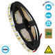 70230 Ταινία LED SMD 2835 5m 8W/m 120LED/m 1280 lm/m 120° DC 24V IP20 Ψυχρό Λευκό 6000K - 5 Χρόνια Εγγύηση - 1