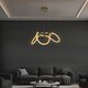 kelvo® GLOW 61658 Μοντέρνο Κρεμαστό Φωτιστικό Οροφής LED 36W 3600lm 360° AC 220-240V IP20 Ρυθμιζόμενο Λευκό CCT με Χειριστήριο από 2700K έως 6000K Dimmable - Lumileds SMD Chip - Χρυσό Πλατίνα & Λευκό Νήμα - Μ60 x Π60 x Υ45cm - 3 Χρόνια Εγγύηση