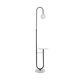 kelvo® CORDELIA KLV-102-0005 Επιδαπέδιο Φωτιστικό για Λάμπα με Ντουί 1 x E27 AC 220-240V IP20 - Μαύρο Ματ & Λευκό - Μ30 x Π34 x Υ180cm - 3