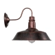 RAY 01052 Vintage Φωτιστικό Τοίχου - Απλίκα με Ντουί 1 x E27 AC 220-240V IP20 - Χάλκινο Εφέ Σκουριάς - Μ35 x Π40 x Υ32cm - 7