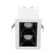 LUMINAR SUPERIOR 60316 Χωνευτό LED Spot Downlight TrimLess 4W 560lm 36° AC 220-240V IP20 Μ7.5 x Π4.3 x Υ4.5cm - Λευκό με Μαύρο Κάτοπτρο - Φυσικό Λευκό 4500K - Bridgelux High Lumen Chip Gen2 - TÜV Certified Driver - 5 Years Warranty - 7