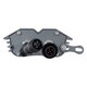 TREELIGHT-ZINA S-90982 Κυρτή Μπάρα Φωτισμού Wall Washer με Αντιθαμβωτική Γρίλια Ειδική για Φυτά - Δέντρα LED 3W 255lm 30° DC 24V Αδιάβροχο IP65 L11 x W6.5 x H5cm με Αυτόματα Προγράμματα Εναλλαγής Χρωμάτων Πολύχρωμο RGBW - Γκρι Ανθρακί - 3 Years - 4