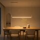 kelvo® LINARIA KLV-101-0256 Κρεμαστό Φωτιστικό Οροφής LED 36W 3600lm 180° AC 220-240V IP20 Ρυθμιζόμενο Λευκό CCT με Χειριστήριο από 2700K έως 6000K Dimmable - Lumileds SMD Chip - Λευκό Ματ - Μ120 x Π2 x Υ12cm - 3 Χρόνια Εγγύηση