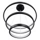 kelvo® NEMESIS KLV-101-0220 Κρεμαστό Φωτιστικό Οροφής LED 120W 12000lm 180° AC 220-240V IP20 Ρυθμιζόμενο Λευκό CCT με Χειριστήριο από 2700K έως 6000K Dimmable - Lumileds SMD Chip - Μαύρο Ματ - Μ80 x Π80 x Υ80cm - 3 Χρόνια Εγγύηση - 5