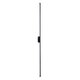 DIADEM 61333 Φωτιστικό Τοίχου - Απλίκα Design LED CCT 18W 2160lm 120° AC 220-240V - Εναλλαγή Φωτισμού μέσω Διακόπτη On/Off All In One Ψυχρό 6000k+Φυσικό 4500k+Θερμό 2700k Μ10 x Π4 x Υ120cm - Μαύρο - 3 Years Warranty - 5
