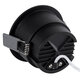 PLUTO-M 60257 Χωνευτό LED Spot Downlight TrimLess Φ8.4cm 10W 1250lm 38° AC 220-240V IP20 Φ8.4 x Υ5.9cm - Στρόγγυλο - Μαύρο & Anti-Glare HoneyComb - Θερμό Λευκό 2700K - Bridgelux COB - 5 Years Warranty - 4