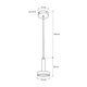 kelvo® ZANE KLV-101-0349 Κρεμαστό Φωτιστικό Οροφής LED 18W 1800lm 120° AC 220-240V IP20 Ρυθμιζόμενο Λευκό CCT με Χειριστήριο από 2700K έως 6000K Dimmable - Lumileds SMD Chip - Σατινέ Χρυσό Βούρτσας & Μαύρο Ματ - Μ15 x Π15 x Υ20cm - 3 Χρόνια Εγγύηση - 5