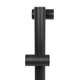 STEM GLB-103-0013 Φωτιστικό Κολωνάκι Κήπου LED 24W 2160lm 60° AC 220-240V Αδιάβροχο IP65 Θερμό Λευκό 2700K - Sanan SMD Chip - Μαύρο Ματ - Μ12 x Π25 x Υ80cm - 3 Χρόνια Εγγύηση - 9