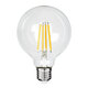 99084 Λάμπα LED Long Filament E27 G95 Γλόμπος 4W 840lm 360° AC 220-240V IP20 Φ9.5 x Υ13.8cm Θερμό Λευκό 2700K με Διάφανο Γυαλί - Pro Series 210lm/W - A Ενεργειακή Κλάση - 3 Χρόνια Εγγύηση - 6