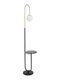 kelvo® CORDELIA KLV-102-0006 Επιδαπέδιο Φωτιστικό για Λάμπα με Ντουί 1 x E27 AC 220-240V IP20 - Μαύρο Ματ & Σατινέ Χρυσό Βούρτσας - Μ38 x Π30 x Υ180cm - 4