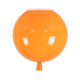 BALLOON 00650 Μοντέρνο Παιδικό Φωτιστικό Οροφής Μονόφωτο Πορτοκαλί Πλαστικό Μπάλα Φ30 x Υ33cm - 6