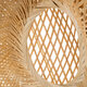 CARIBBEAN 01723 Vintage Κρεμαστό Φωτιστικό Οροφής Μονόφωτο Μπεζ Ξύλινο Bamboo Φ45 x Y24cm - 7