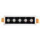 LUMINAR SUPERIOR 60319 Χωνευτό LED Spot Downlight TrimLess 10W 1350lm 36° AC 220-240V IP20 Μ14.8 x Π4.3 x Υ4.5cm - Λευκό με Μαύρο Κάτοπτρο - Θερμό Λευκό 2700K - Bridgelux High Lumen Chip Gen2 - TÜV Certified Driver - 5 Years Warranty - 6