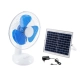 SOLARI-FAN 85353 Solar Fan Αυτόνομος Ηλιακός Επιτραπέζιος Ανεμιστήρας 25W 2 Λειτουργιών Ρεύματος με AC 220-240V ή με Φωτοβολταϊκό Panel 9V 12W & Επαναφορτιζόμενη Μπαταρία Li-ion 7.4V 4400mAh - 3 Ταχύτητες - IP20 - Μ24 x Π36 x Υ49cm - Λευκό & Μπλε - 2