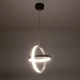 ALICE 61055 Μοντέρνο Κρεμαστό Φωτιστικό Οροφής LED 20W 2400lm 300° AC 220-240V IP20 Ρυθμιζόμενο Λευκό CCT με On/Off 2700K/4500K/6000K - Lumileds SMD Chip - Μαύρο Ματ - Μ25 x Π22 x Υ25cm - 3 Χρόνια Εγγύηση - 9