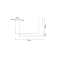kelvoLINARIA KLV-101-0260 Κρεμαστό Φωτιστικό Οροφής LED 72W 7200lm 180° AC 220-240V IP20 Ρυθμιζόμενο Λευκό CCT με Χειριστήριο από 2700K έως 6000K Dimmable - Lumileds SMD Chip - Σατινέ Χρυσό Βούρτσας - Μ144 x Π4 x Υ20cm - 3 Χρόνια Εγγύηση - 8