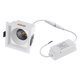 PLUTO-M 60273 Χωνευτό LED Spot Downlight TrimLess Μ8.4xΠ8.4cm 10W 1250lm 38° AC 220-240V IP20 Μ8.4 x Π8.4 x Υ5.9cm - Τετράγωνο - Λευκό & Anti-Glare HoneyComb - Θερμό Λευκό 2700K - Bridgelux COB - 5 Years Warranty - 7