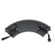 TREELIGHT-JINA 90694 Κυρτή Μπάρα Φωτισμού Wall Washer με Αντιθαμβωτική Γρίλια Ειδική για Φυτά - Δέντρα LED 18W 1710lm 10° DC 24V Αδιάβροχο IP67 L29 x W11 x H10.5cm Φυσικό Λευκό 4500K - Γκρι Ανθρακί - 3 Years Warranty - 6