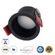 IP 60342 Χωνευτό LED Spot Downlight TrimLess Μπάνιου & WC Φ6.6cm 7W 750lm 45° AC 220-240V IP44 Φ6.6 x Υ5.3cm - Στρόγγυλο - Μαύρο - Φυσικό Λευκό 4500K - Bridgelux COB - TÜV Certified Driver - 5 Years Warranty - 2
