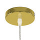 CRISTIN 00757 Μοντέρνο Κρεμαστό Φωτιστικό Οροφής Μονόφωτο 1 x G4 AC 230V Χρυσό Γυάλινο Φ18 x Υ13cm - 7