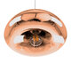 CRISTIN 00761 Μοντέρνο Κρεμαστό Φωτιστικό Οροφής Μονόφωτο Χάλκινο Γυάλινο Φ30 x Υ19cm - 4