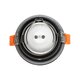 kelvo® SIGMA KLV-101-0043 Χωνευτό Φωτιστικό Downlight Σποτ Μπάνιου για Λάμπα MR16 με Ντουί GU10 AC 220-240V Αδιάβροχο IP65 - Νίκελ Βούρτσας - Μ8.5 x Π8.5 x Υ4.4cm / Q7.5cm - 5