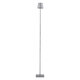 NEGA 60480 Μοντέρνο Επιδαπέδιο Φωτιστικό LED 2.2W 154lm 360° DC 5V Επαναφορτιζόμενο με Μπαταρία Li-ion 4000mAh - Διακόπτη Αφής - Θερμό Λευκό 2700K - Dimmable - D10 x H135cm - Ασημί - 2 Years Warranty - 3