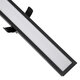 LUCA 61032 Γραμμικό Χωνευτό Φωτιστικό Linear LED CCT 54W 6500lm 120° AC 220-240V Μ121.5 x Π5 x Υ4cm - Εναλλαγή Φωτισμού μέσω Τηλεχειριστηρίου All In One Ψυχρό 6000k+Φυσικό 4500k+Θερμό 2700k Dimmable - Μαύρο - 6
