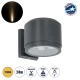  WALLLIGHT-GONA 90483 Μοντέρνο Φωτιστικό Τοίχου - Απλίκα LED 24W 2160lm 5° DC 24V Αδιάβροχο IP67 Θερμό Λευκό 2700K - CREE COB Chip & TÜV SÜD Driver - Γκρι Ανθρακί Ματ - Μ13 x Π16.5 x Υ5cm - 3 Χρόνια Εγγύηση - 1