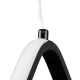ROSE 61064 Μοντέρνο Κρεμαστό Φωτιστικό Οροφής LED 22W 2200lm 300° AC 220-240V IP20 Ρυθμιζόμενο Λευκό CCT με On/Off 2700K/4500K/6000K - Lumileds SMD Chip - Μαύρο Ματ - Μ24 x Π22 x Υ24cm - 3 Χρόνια Εγγύηση - 7