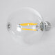 99084 Λάμπα LED Long Filament E27 G95 Γλόμπος 4W 840lm 360° AC 220-240V IP20 Φ9.5 x Υ13.8cm Θερμό Λευκό 2700K με Διάφανο Γυαλί - Pro Series 210lm/W - A Ενεργειακή Κλάση - 3 Χρόνια Εγγύηση - 2