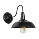 RAY 01065 Vintage Φωτιστικό Τοίχου - Απλίκα με Ντουί 1 x E27 AC 220-240V IP20 - Μαύρο - Μ26 x Π36 x Υ28cm
