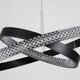 kelvo® DIAMOND KLV-101-0235 Κρεμαστό Φωτιστικό Οροφής LED 75W 7500lm 360° AC 220-240V IP20 Ρυθμιζόμενο Λευκό CCT με Χειριστήριο από 2700K έως 6000K Dimmable - Lumileds SMD Chip - Μαύρο Ματ - Μ60 x Π60 x Υ40cm - 3 Χρόνια Εγγύηση - 7