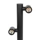 STEM GLB-103-0013 Φωτιστικό Κολωνάκι Κήπου LED 24W 2160lm 60° AC 220-240V Αδιάβροχο IP65 Θερμό Λευκό 2700K - Sanan SMD Chip - Μαύρο Ματ - Μ12 x Π25 x Υ80cm - 3 Χρόνια Εγγύηση - 4