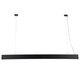 FELIX 61028-P Γραμμικό Κρεμαστό Φωτιστικό Linear LED CCT 54W 6500lm 120° AC 220-240V Μ120 x Π3.5 x Υ7cm - Εναλλαγή Φωτισμού μέσω Τηλεχειριστηρίου All In One Ψυχρό 6000k+Φυσικό 4500k+Θερμό 2700k Dimmable - Μαύρο - 3 Years Warranty - 4