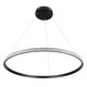 kelvo® DIAMOND KLV-101-0231 Κρεμαστό Φωτιστικό Οροφής LED 67W 6700lm 180° AC 220-240V IP20 Ρυθμιζόμενο Λευκό CCT με Χειριστήριο από 2700K έως 6000K Dimmable - Lumileds SMD Chip - Μαύρο Ματ - Μ80 x Π80 x Υ3cm - 3 Χρόνια Εγγύηση - 3