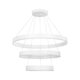 kelvo® VENOM KLV-101-0200 Κρεμαστό Φωτιστικό Οροφής LED 120W 12000lm 120° AC 220-240V IP20 Ρυθμιζόμενο Λευκό CCT με Χειριστήριο από 2700K έως 6000K Dimmable - Lumileds SMD Chip - Λευκό Ματ - Μ80 x Π80 x Υ80cm - 3 Χρόνια Εγγύηση - 3