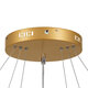 NEMESIS TRIO 61172-DECO Κρεμαστό Φωτιστικό Δαχτυλίδι-Κύκλος LED CCT 120W 14723lm 360° AC 220-240V - Εναλλαγή Φωτισμού μέσω Τηλεχειριστηρίου All In One Ψυχρό 6000k+Φυσικό 4500k+Θερμό 2700k Dimmable Φ40+60+80cm - Χρυσό Βούρτσας - 8