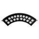 TREELIGHT-JINA 90695 Κυρτή Μπάρα Φωτισμού Wall Washer με Αντιθαμβωτική Γρίλια Ειδική για Φυτά - Δέντρα LED 18W 1530lm 10° DC 24V Αδιάβροχο IP67 L29 x W11 x H10.5cm RGBW DMX512 - Γκρι Ανθρακί - 3 Years Warranty - 4