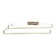kelvo® LINARIA KLV-101-0260 Κρεμαστό Φωτιστικό Οροφής LED 72W 7200lm 180° AC 220-240V IP20 Ρυθμιζόμενο Λευκό CCT με Χειριστήριο από 2700K έως 6000K Dimmable - Lumileds SMD Chip - Σατινέ Χρυσό Βούρτσας - Μ220 x Π4 x Υ25cm - 3 Χρόνια Εγγύηση - 9