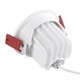 kelvo® LEO KLV-101-0312 Χωνευτό Κινούμενο Φωτιστικό Downlight Σποτ με Honeycomb Anti-Glare Reflector LED 10W 1250lm 38° AC 220-240V IP20 Θερμό Λευκό 2700K - Bridgelux COB Chip & TÜV SÜD Driver - Λευκό & Μαύρο Ματ - Μ8.5 x Π8.5 x Υ6.6cm / Q7.5cm - 5 Χρόνια Εγγύηση - 7