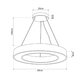kelvo® RA KLV-101-0365 Κρεμαστό Φωτιστικό Οροφής LED 67W 6700lm 120° AC 220-240V IP20 Ρυθμιζόμενο Λευκό CCT με Χειριστήριο από 2700K έως 6000K Dimmable - Lumileds SMD Chip - Μαύρο Ματ - Μ60 x Π60 x Υ8cm - 3 Χρόνια Εγγύηση - 5