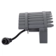 TREELIGHT-JINA 90695 Κυρτή Μπάρα Φωτισμού Wall Washer με Αντιθαμβωτική Γρίλια Ειδική για Φυτά - Δέντρα LED 18W 1530lm 10° DC 24V Αδιάβροχο IP67 L29 x W11 x H10.5cm RGBW DMX512 - Γκρι Ανθρακί - 3 Years Warranty - 5