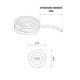 kelvo® AURAFLEX KLV-101-0507 Ταινία Neon Flex LED 14W/m 1400lm/m 360° DC 24V Αδιάβροχο IP65 504 x SMD2835 Chip/m Ρυθμιζόμενο Λευκό CCT από 2700K έως 6000K Dimmable - Lumileds SMD Chip - Μ1000 x Π2 x Υ2cm - Ρολό 10 Μέτρων - 6 Χρόνια Εγγύηση - 5