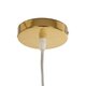 CRISTIN 999-0037 Μοντέρνο Κρεμαστό Φωτιστικό Οροφής με Ντουί 1 x G4 AC 220-240V IP20 - Χρυσό - Μ18 x Π18 x Υ13cm - 9
