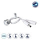 70790 Χωνευτό LED Dimmer Touch & Push Dimming - Αφής DC 12-24V 1 x 4A 96W - Max 4A 96W - IP20 Φ2 x Υ1.2cm - Ψυχρό Λευκό 6000K